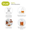True Clarity Liquor Decanter - Minimal Square Glass Carafe for Whiskey, Gin, Scotch or Liquor with Stopper - 750ml Set of 1 - 3 of 4