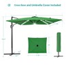 Sonkuki 11.5×9FT Offset Outdoor Solar LED Patio Aluminum Cantilever Umbrella with Infinite Canopy Angle Adjustment - 3 of 4