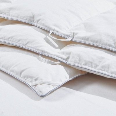 Full White Cotton Down Comforter with Goose Feather Fill