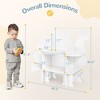 Arceso  Kids Bookshelf, Toddler Bookshelf for Kids, Baby Montessori Bookshelf and Toy Storage, Wooden Kids Bookcase, Book Shelf White - 2 of 4