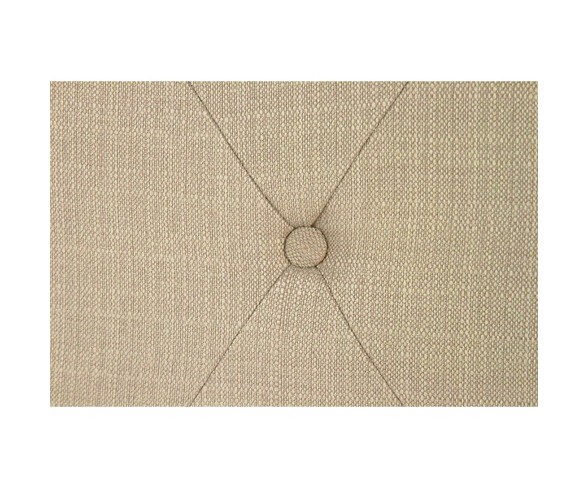 miBasics Delphi Button Tufted Adjustable Linen Full/Queen Headboard in Ivory