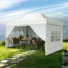 Captiva Designs 10x15 Pop Up Outdoor Commercial Heavy Duty Party Tent, White - 2 of 4