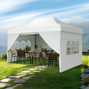 Captiva Designs 10x15 Pop Up Outdoor Commercial Heavy Duty Party Tent, White - 1 of 4