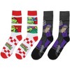 Teenage Mutant Ninja Turtles Shredder Cartoon Crew Socks For Men Women 2 Pair - 2 of 4