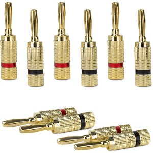 Premium Banana Plug Speaker Wire Connectors (AV22638-5PACK) - 1 of 4