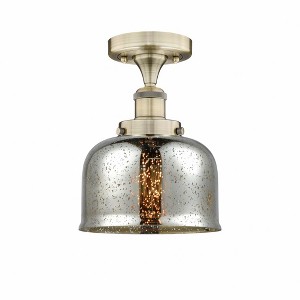 Bell - 1 Light Semi-Flush Mount In Industrial Style-8.25 Inches Tall and 6.5 Inches Wide - 1 of 1