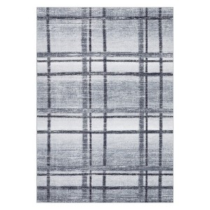Washable Geometric Modern Area Rugs for Living Room Bedroom, Ultra Thin Non Slip Dining Room Carpet - 1 of 4