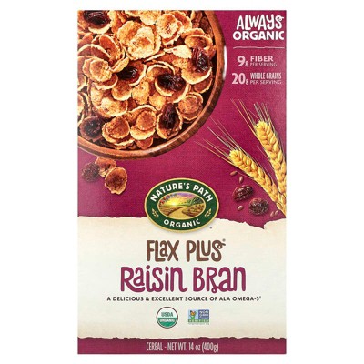 Nature's Path Organic Flax Plus Raisins Cereal 14oz Box