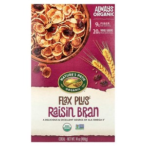 Nature's Path Organic Flax Plus Raisins Cereal 14oz Box - 1 of 2