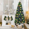 Mlmh & Kngwa 6ft Pre-lit Fiber Optic Artificial Christmas Tree With Stars - 4 of 4