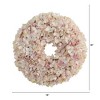 Nearly Natural 16-in Hydrangea Artificial Wreath - 2 of 3