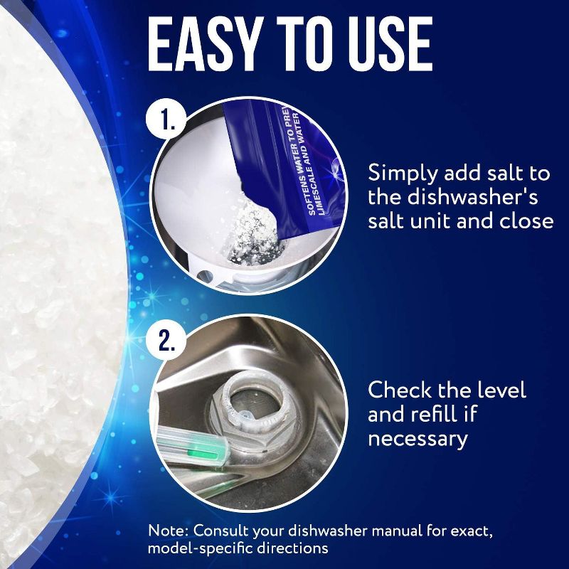Impresa Dishwasher Salt Water Softener - 5 lbs - Protects From Hard Water Residue and Limescale - 100% Pure Coarse Grain Salt, 3 of 7