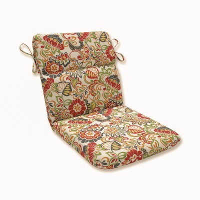 Zoe Mallard Outdoor Rounded Corners Chair Cushion - Pillow Perfect