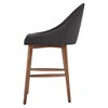 Set of 2 24" Conrad Walnut Modern Counter Height Barstools - Inspire Q - 3 of 4