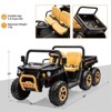 24V 4WD 6-Wheel All-Terrain Ride-on Dump Truck, 2-Seater UTV with RC, Electric Dump Bed & Shovel, Bluetooth Music, LED Headlights for Kids 3+ - 2 of 4