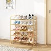 Simple Trending 5-Tier Stackable Shoe Rack Golden Yellow - 2 of 4