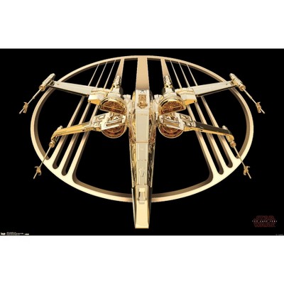 Trends International 24X36 Star Wars: The Last Jedi - Gold Framed Wall Poster Prints