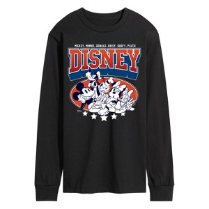 Men's - Disney - Mickey And Friends Americana Long Sleeve Graphic T-Shirt - 1 of 3