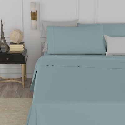 Aqua King Cotton Polyester Percale Sheet Set