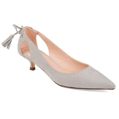 Journee Collection Womens Bindi Pointed Toe Kitten Heel Pumps