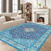 Persia Style Area Rug, Washable, Vintage Boho Rug, Low Pile Non-Slip Area Rug, Machine Washable, Stain-Resistant, for Living Room, Bedroom - 2 of 4