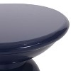 NicBex Minimalist Round Metal Side Table, Waterproof Outdoor Accent Table, Portable Indoor/Outdoor Patio End Table for Balcony & Garden - 4 of 4
