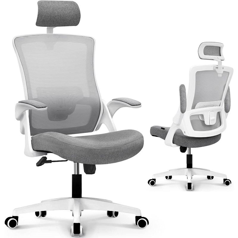 NEO Chair DBS Ergonomic High Back Office Chair with Flip-up Arms Adjustable Headrest, 4 of 9