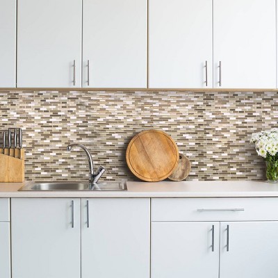 DIY PEEL & STICK BACKSPLASH!! FT. THE SMART TILES 