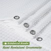LunaLulinlk Thick Waffle Weave Shower Curtain，White - 3 of 4