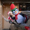 Christmas Inflatable Car Decoration with 12V Car Plug - 4 Pack Santa, Snowman, Gingerbread & Penguin LED Lights Outdoor Christmas Car Buddy Decoration - 2 of 4