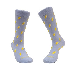 Lightning Bolt Patterned Socks (Men's Sizes Adult Large) from the Sock Panda - 1 of 4