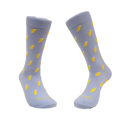 Lightning Bolt Patterned Socks (Men's Sizes Adult Large) from the Sock Panda - image 1 of 4