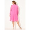 Catherines Women's Plus Size Beaded Trim Jacket Dress Set - 3 of 4