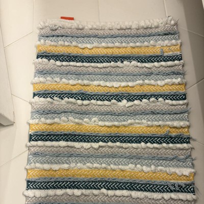 20x32 Textured Bath Rug Aqua - Opalhouse™