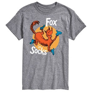 Men's - Dr. Seuss - Fox In Socks Jumping Short Sleeve Graphic T-Shirt - 1 of 4