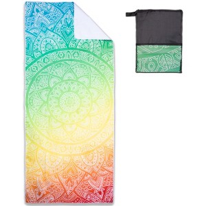 Arkwright Mandala Microfiber Beach Towels (30x70 in.) - Oversized Beach Towel Lightweight for Spa, Bath, Pool - 1 of 4