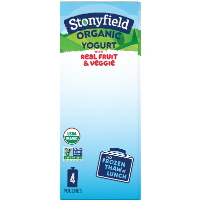 Stonyfield Organic Whole Milk Pear Spinach Mango Kids&#39; Yogurt - 4ct/3.5oz Pouches_6