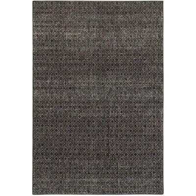 Oriental Weavers Atlas 8048Q Black/ Grey Indoor Area Rug - 2'3" x 8'