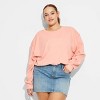 Women's Bubble Hem Sweatshirt - Wild Fable™ - 2 of 3