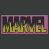 Men's Marvel Retro Distressed Neon Logo Pull Over Hoodie - 2 of 4