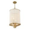 Savoy House Wynwood 4 - Light Chandelier in  Warm Brass - 4 of 4