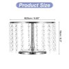 Unique Bargains Wedding Party Metal Cake Stand with Crystal Bling Pendants - 2 of 4