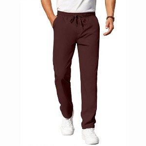 COOFANDY Mens Casual Pants Elastic Waist Chino Pants Lightweight