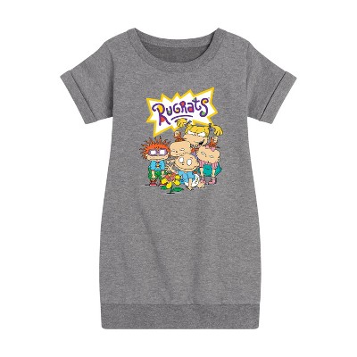 - Rugrats - Natural Wonder Graphic Short Sleeve Fleece Dress