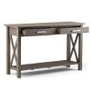 NicBex Crisscross Design Narrow Console Table with Storage,Entryway Table with 2 Drawers & Bottom Shelf,Foyer Table for Hallway,Living Room - 2 of 4