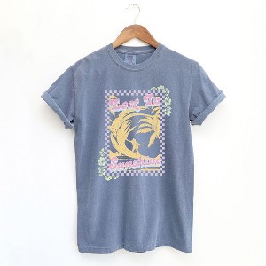 Simply Sage Market Women's Lost In Sunshine Short Sleeve Garment Dyed Tee - 1 of 3