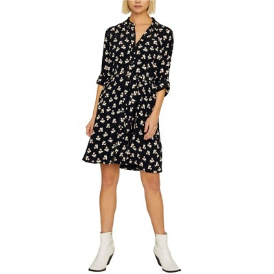 Sanctuary Clothing Womens Floral Print Shirt Dress