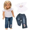 Dress Along Dolly Casual T-shirt & Jeans Outfit for American Girl Doll - 3 of 3