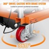 330 lb Hydraulic Lift Table Cart - 50" Lifting Height, Locking Wheels & Non-Slip Pad for Material Handling - 4 of 4