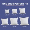 Continental Bedding Throw Pillow Inserts 25% White Goose Down 75% Feather Pillow Insert Inch Pack of 2 - 3 of 4